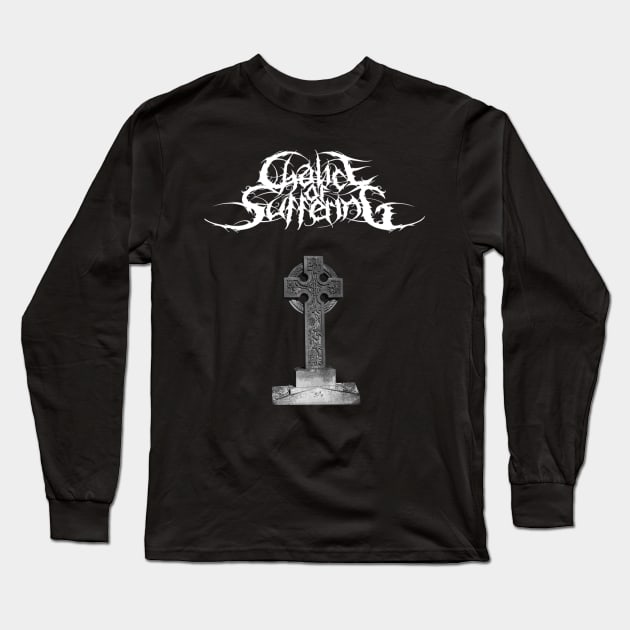 Chalice Of Suffering - Celtic Cross Long Sleeve T-Shirt by COSJohn